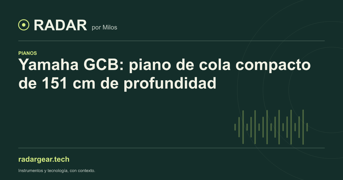 Yamaha GCB: piano de cola compacto de 151 cm de profundidad